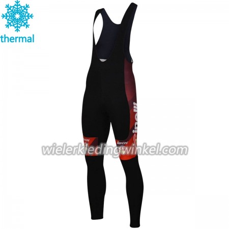Fietsbroek Lang met Bretels 2018 Cinelli Chrome N001 Winter Thermal Fleece